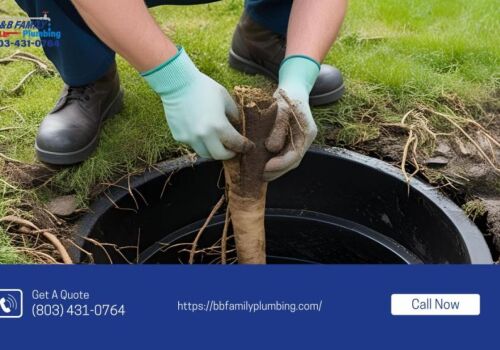 Tree Roots Removed During Drain Clearing in Fort Mill, SC
