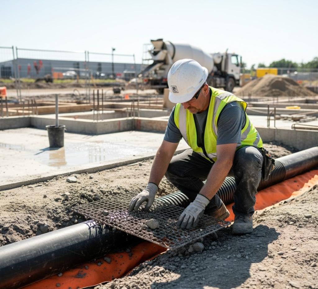 construction site drain clearing