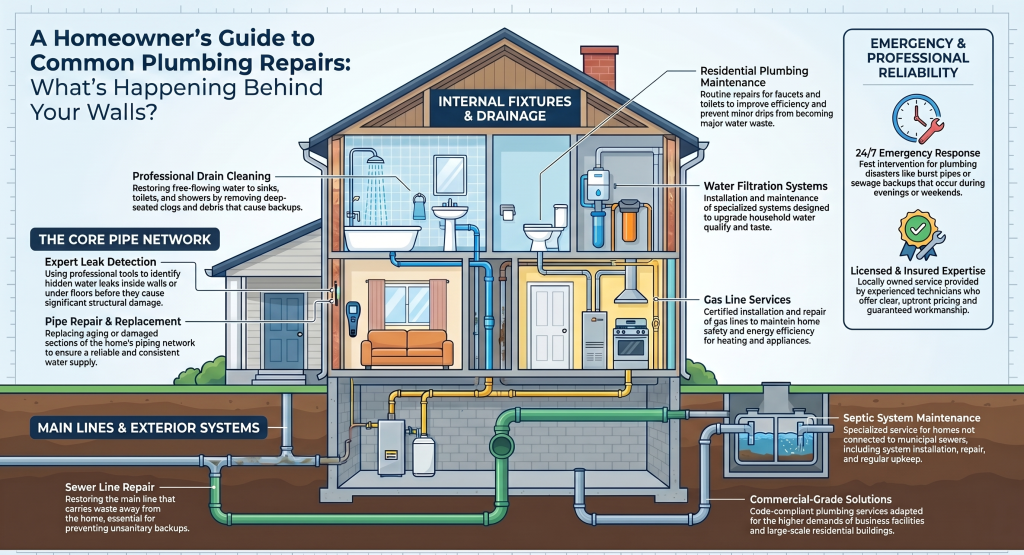 Complete Guide to Home Plumbing Repairs Fixing Leaks, Drains, and Pipes